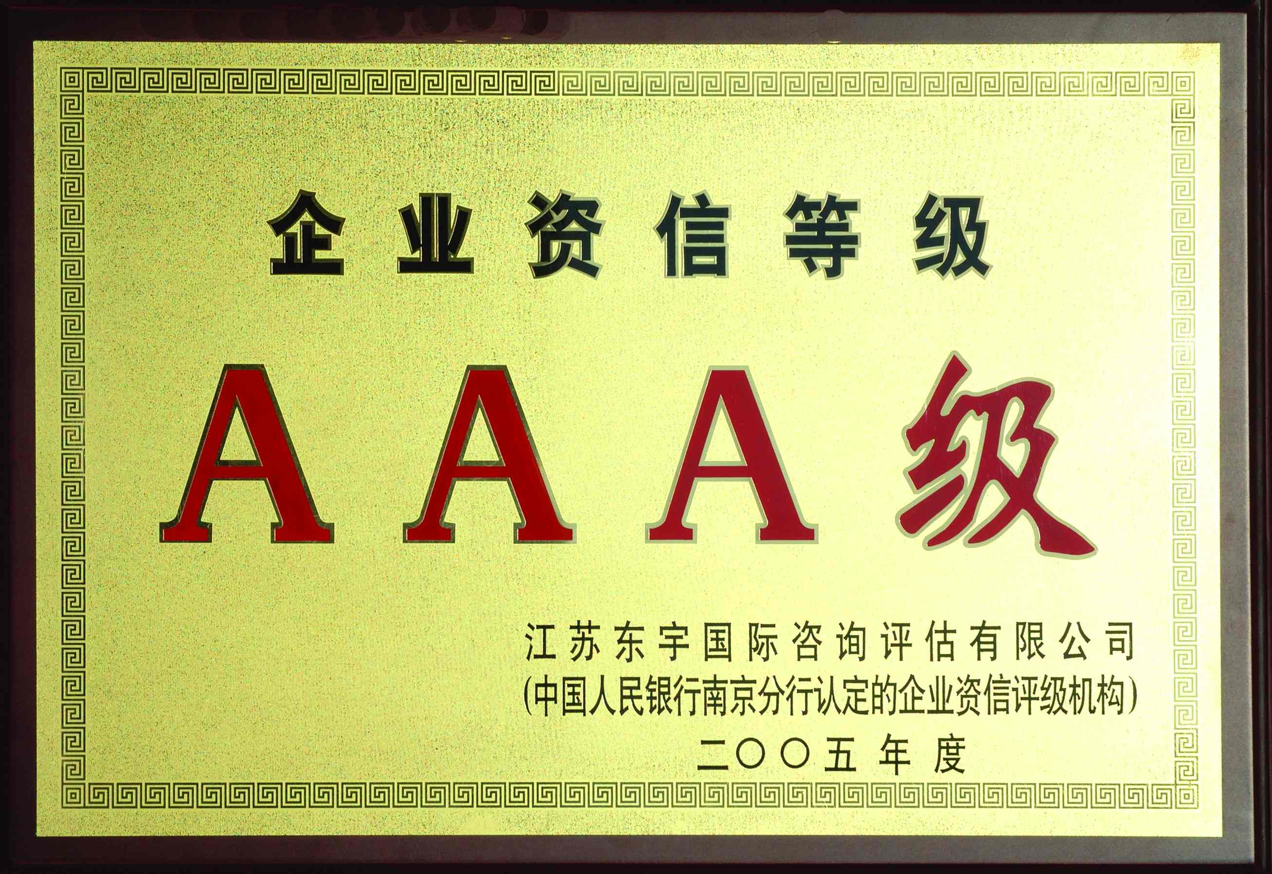 2005年東宇AAA資信