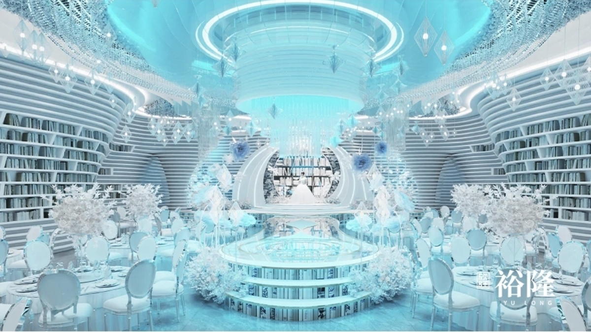 欣旺裕隆3號(hào)廳 書香之約：書+AI概念主題婚禮堂 全國唯一的“書+AI”概念的主題婚禮堂